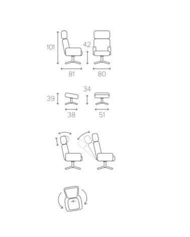 Fauteuil relax Timeout Conform – tissu haut de gamme | LovinDesign