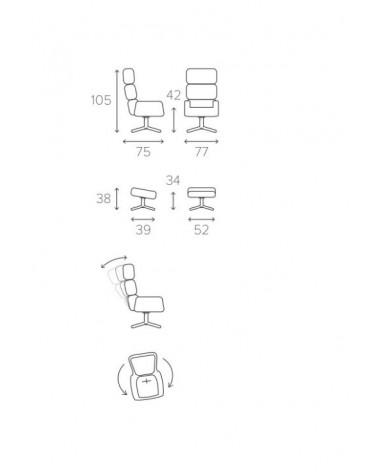TURTLE FAUTEUIL RELAX by CONFORM
