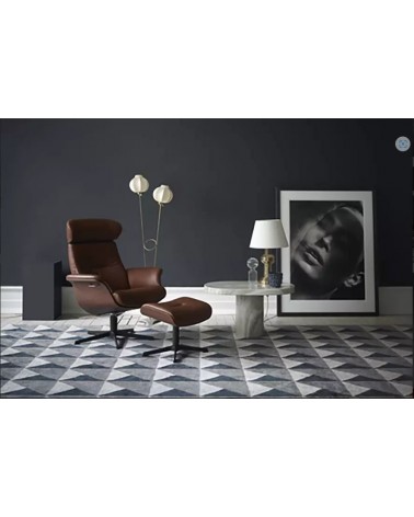 Fauteuil relax Timeout Conform – cuir premium – design Jahn Aamodt | LovinDesign